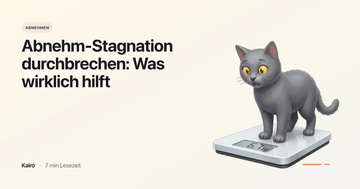 Abnehm-Stagnation durchbrechen: Was wirklich hilft