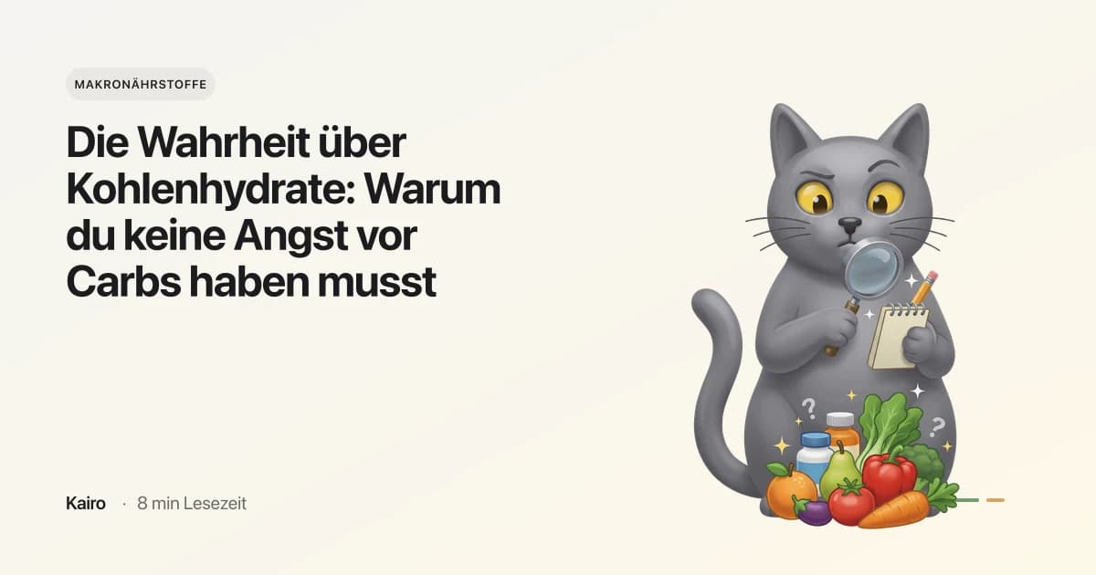 Die Wahrheit über Kohlenhydrate: Warum du keine Angst vor Carbs haben musst