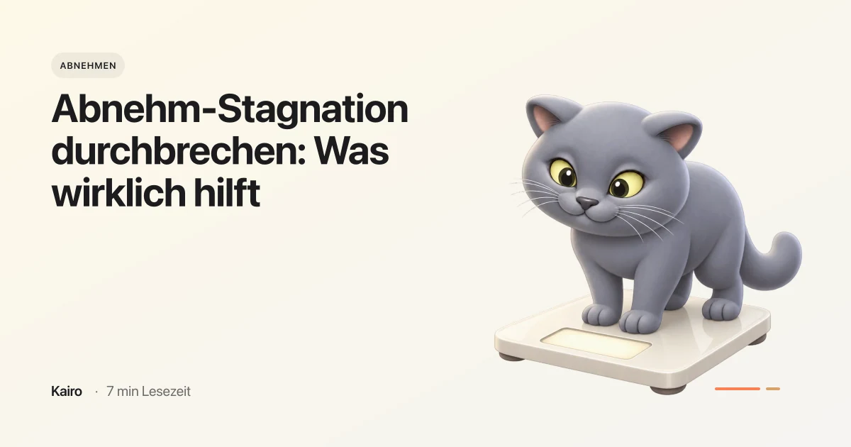 Abnehm-Stagnation durchbrechen: Was wirklich hilft