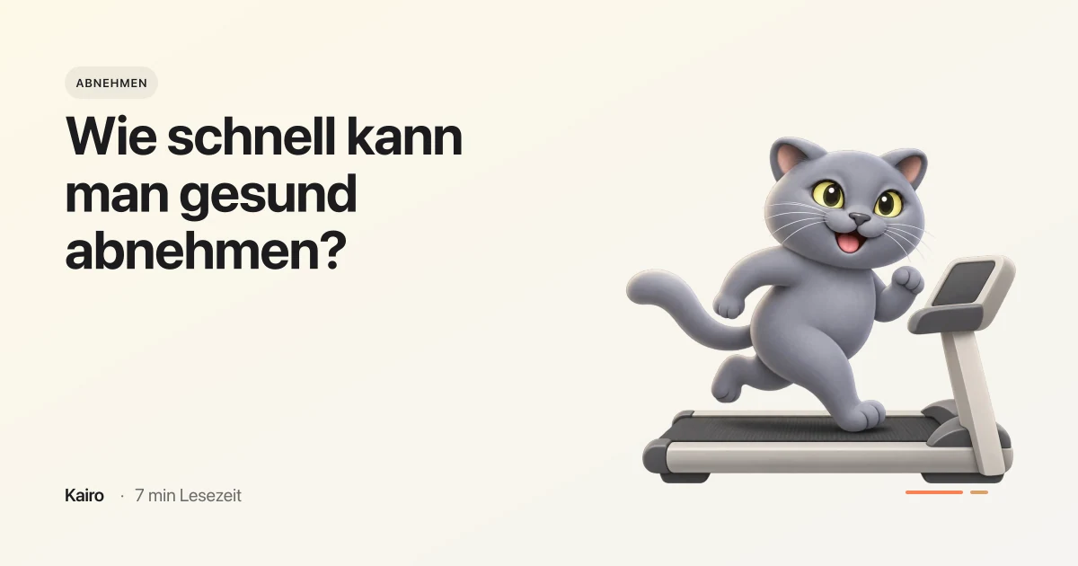 Wie schnell kann man gesund abnehmen?